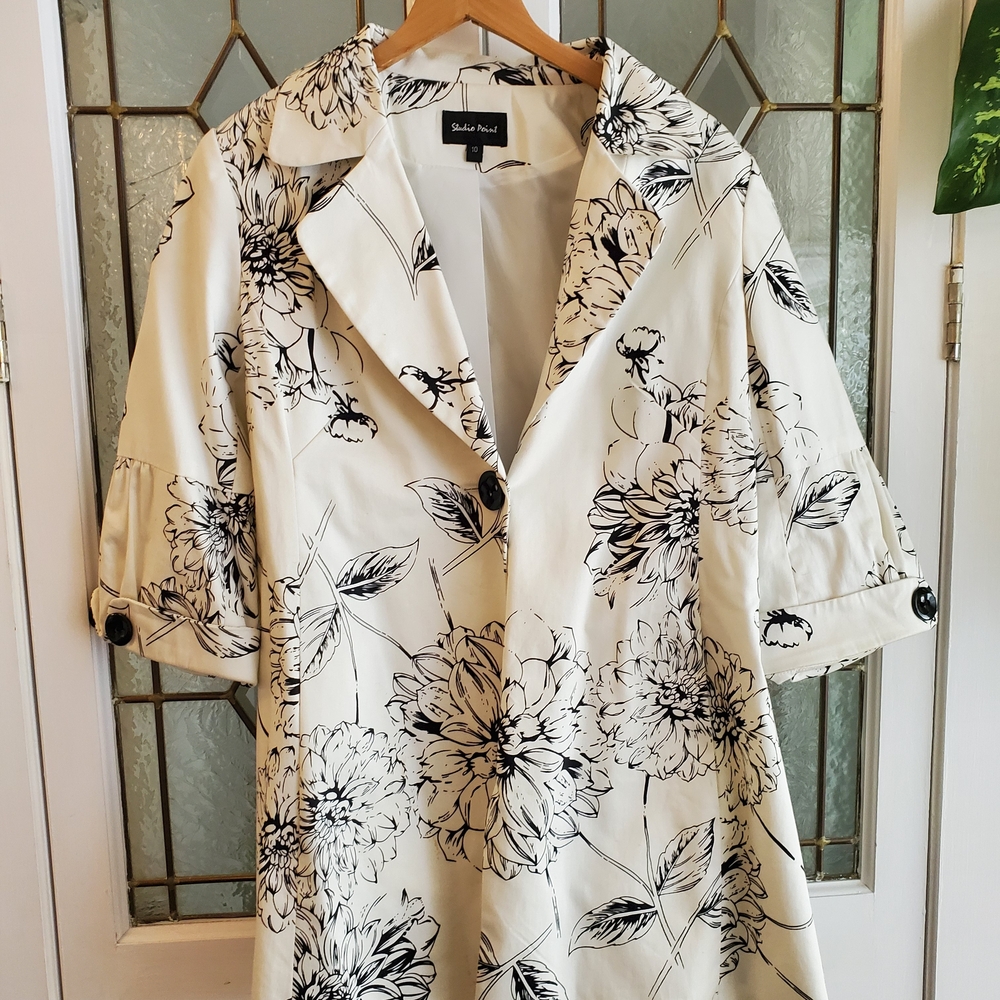 Stylish Floral Women's Coat
